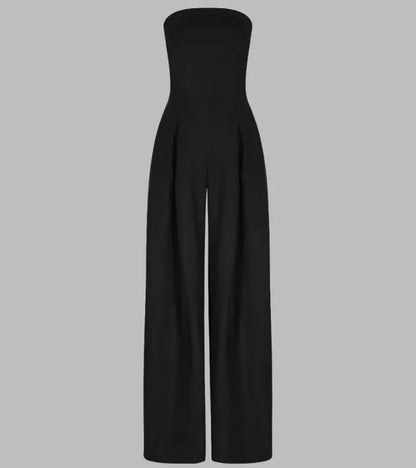 Lucy | Tuta smart casual senza maniche con pantaloni dritti