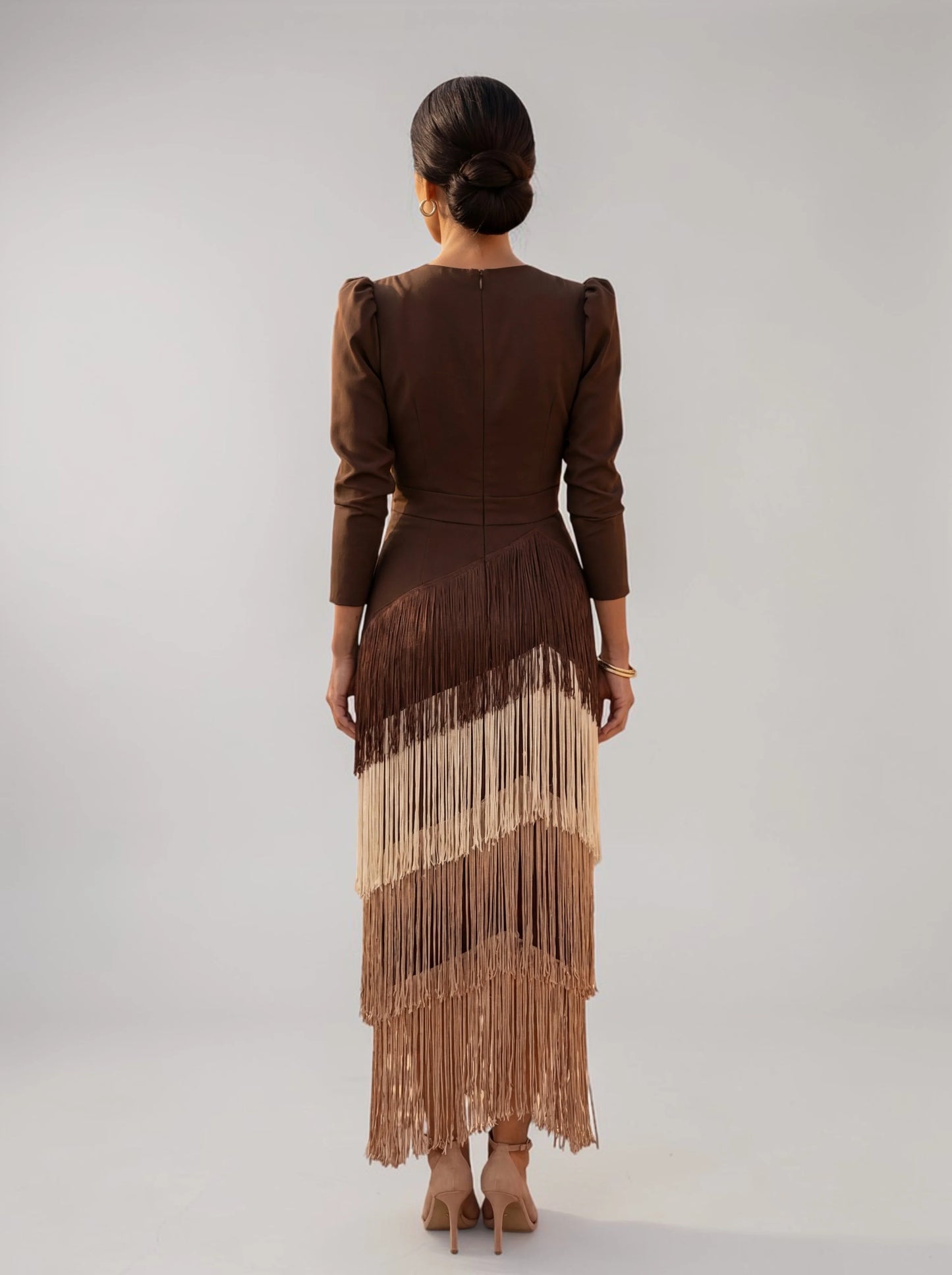 Sofia | Abito con Frange Elegante