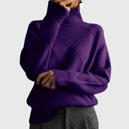 Verica | Maglione a collo alto con motivo geometrico