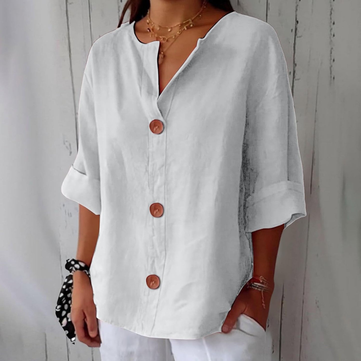 Emma™ | Blusa in Lino